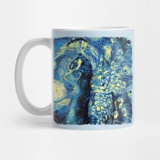 Peafowl Van Gogh Style Mug